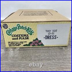Vintage Cabbage Patch Kids Costume and Mask 1983 Tiny Tot 2-3 Dress