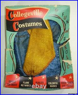 Vintage Collegeville Clown Adult Large (42-44) Colorful Jestser Costume