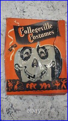 Vintage Collegeville Costumes Cemetery Pete Skeleton Costume Large 12-14