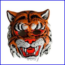 Vintage Collegeville Halloween Costume and Mask Tiger Medium (8-10) 1970's