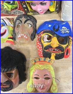 Vintage Collegeville Halloween Mask Costume Collection With Hanger