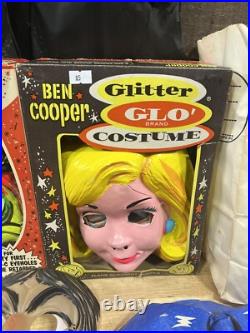 Vintage Collegeville Halloween Mask Costume Collection With Hanger
