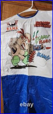 Vintage Collegeville Sgt Pullover Barnyard Commandos Halloween Costume Large
