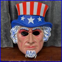 Vintage Collegeville UNCLE SAM 1776 HALLOWEEN COSTUME Mask & Outfit US Army USA