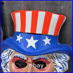 Vintage Collegeville UNCLE SAM 1776 HALLOWEEN COSTUME Mask & Outfit US Army USA