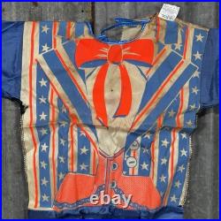 Vintage Collegeville UNCLE SAM 1776 HALLOWEEN COSTUME Mask & Outfit US Army USA