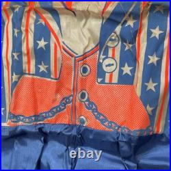Vintage Collegeville UNCLE SAM 1776 HALLOWEEN COSTUME Mask & Outfit US Army USA