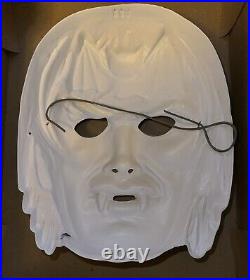 Vintage Collegeville Vampire Monster Halloween Costume Mask Original Box Sz Lg