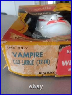Vintage Collegeville Vampire Woman 793 Halloween Costume in Box complete Medium