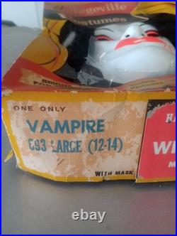 Vintage Collegeville Vampire Woman 793 Halloween Costume in Box complete Medium