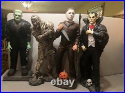 Vintage Don Post Prototype Latex Monster Statue Set of 4 Props