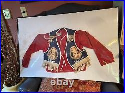 Vintage Framed Pla-Master Annie Oakley Girls Vest/ Shirt Very Good