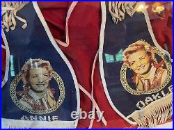 Vintage Framed Pla-Master Annie Oakley Girls Vest/ Shirt Very Good