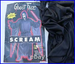 Vintage Ghost Face Scream Halloween Costume Mask & Robe Fun World Easter 1997