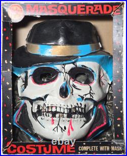 Vintage Halco Masquerade Costume Complete with Hobo Hat Clown Mask Set with Box Vintage Halco Masquerade Costume Complete with Hobo Hat Clown Mask Set with Box