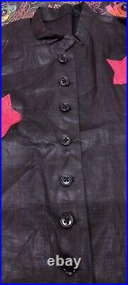 Vintage Halloween 1930s Boys Coat Stars Moon Wizardly AMERICANA NEAR ANTIQUE