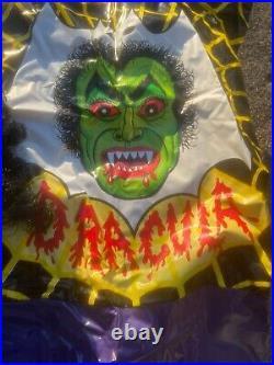 Vintage Halloween Ben Cooper Costume Dracula Hairy Scary Mask & Box Child Small