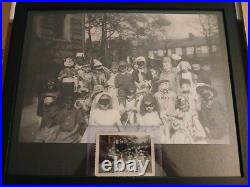 Vintage Halloween Kidsc1940 Snapshot PhotoWitchDevilMasksCostumes + 16 X 20