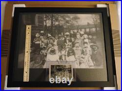 Vintage Halloween Kidsc1940 Snapshot PhotoWitchDevilMasksCostumes + 16 X 20