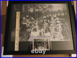 Vintage Halloween Kidsc1940 Snapshot PhotoWitchDevilMasksCostumes + 16 X 20