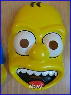 Vintage Halloween MARGE & HOMER Simpsons costume BEN COOPER USA 1989 mask RARE