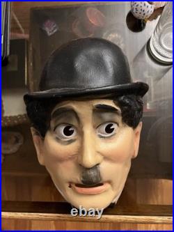 Vintage Hand Painted Made In France Charlie Chaplin Mask