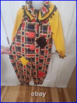 Vintage Homemade Halloween Clown Costume