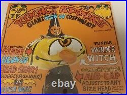 Vintage Kooky Spooks Costume! WONDER WITCH! Giant Blow-Up Costume Kit! NICE