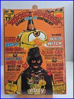 Vintage Kooky Spooks Wonder Witch Halloween Costume Kit Sealed TV Spooky Witch