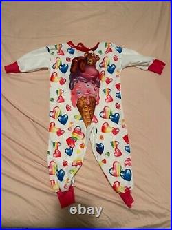 Vintage Lisa Frank Halloween Costume Tiny Tot Sleeper Bear Sundae