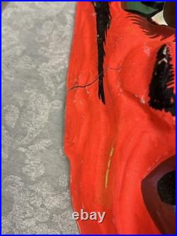 Vintage Lot of 22 Halloween Masks 1960-80s Personalities, Dracula, Devil, Geisha