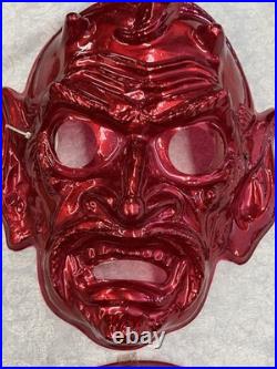 Vintage Lot of 22 Halloween Masks 1960-80s Personalities, Dracula, Devil, Geisha