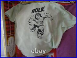 Vintage Masport Masporo Hulk Kid's Costume Set Made In France Marvel Comics 1979