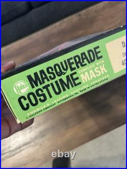Vintage Masquerade Costume 1950's 1960's Scarce Rare find! Halco Halloween