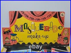 Vintage Masquerade Make-up Kits Store Display 1960's 16 Sets New Old Stock Rare
