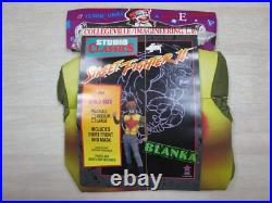 Vintage NOS 1991 Street Fighter 2 Blanka Collegeville Halloween Mask & Outfit