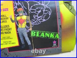 Vintage NOS 1991 Street Fighter 2 Blanka Collegeville Halloween Mask & Outfit