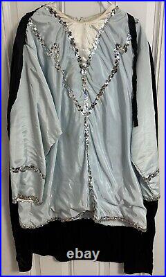 Vintage New Orleans Mardi Gras Costume designed by Louis R. Massett Parade Worn Vintage New Orleans Mardi Gras Costume designed by Louis R. Massett Parade Worn