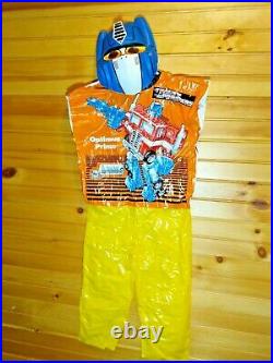 Vintage Optimus Prime Transformers Collegeville Kid's M Costume 1984 Hasbro Rare