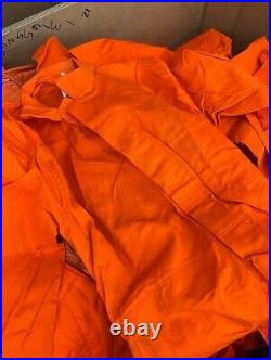 Vintage Orange Jumpsuits Halloween Box Lot 100 pcs Military Surplus Used Prison