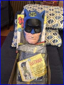 Vintage Original Ben Cooper BATMAN Halloween Costume 1973 With Box