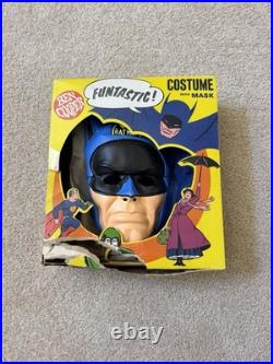 Vintage Original Ben Cooper Batman Costume And Plastic Mask 1960s Pre Owend
