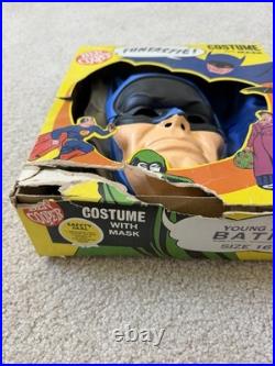Vintage Original Ben Cooper Batman Costume And Plastic Mask 1960s Pre Owend