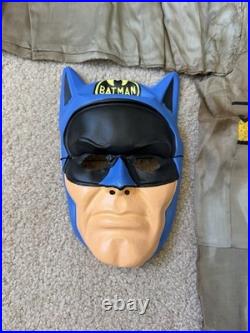 Vintage Original Ben Cooper Batman Costume And Plastic Mask 1960s Pre Owend