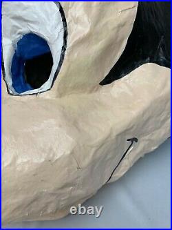 Vintage Paper Mache Mickey Mouse Disney Head Mask Costume! Large
