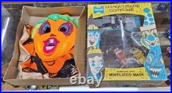 Vintage Pumpkin Girl Witch HALLOWEEN Costume & Mask Halco Costume Last One
