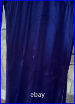 Vintage Purple Velvet Dress, Maxi, Mini, Costume, Halloween, Renaissance Fair