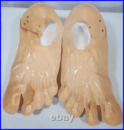 Vintage RARE 1960's Vacuform Halloween Costume Prop Monster Feet 15x6 Vintage RARE 1960's Vacuform Halloween Costume Prop Monster Feet 15x6