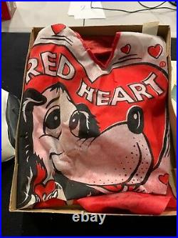 Vintage RARE Red Heart Dog Food Halloween Costume In Original Box