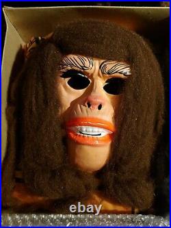 Vintage Rare 1974 Planet Of The Apes Costume And Mask (lisa) By Ben Cooper